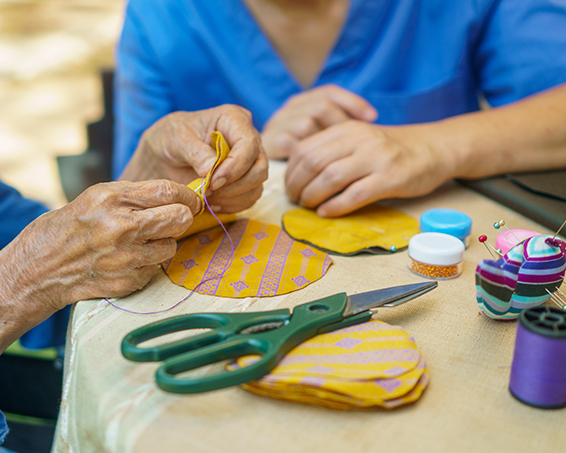 Arts and crafts at Serenita Care Home
