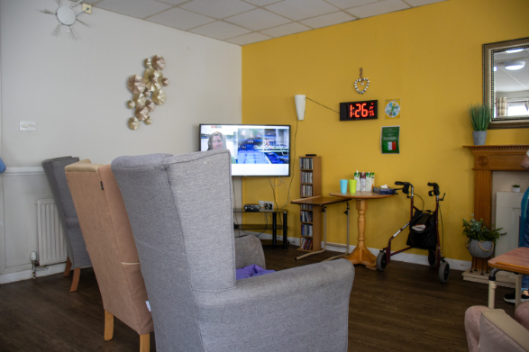 Living area at Stuart House